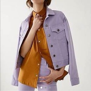 Adriano Goldschmeid Purple Jean Jacket